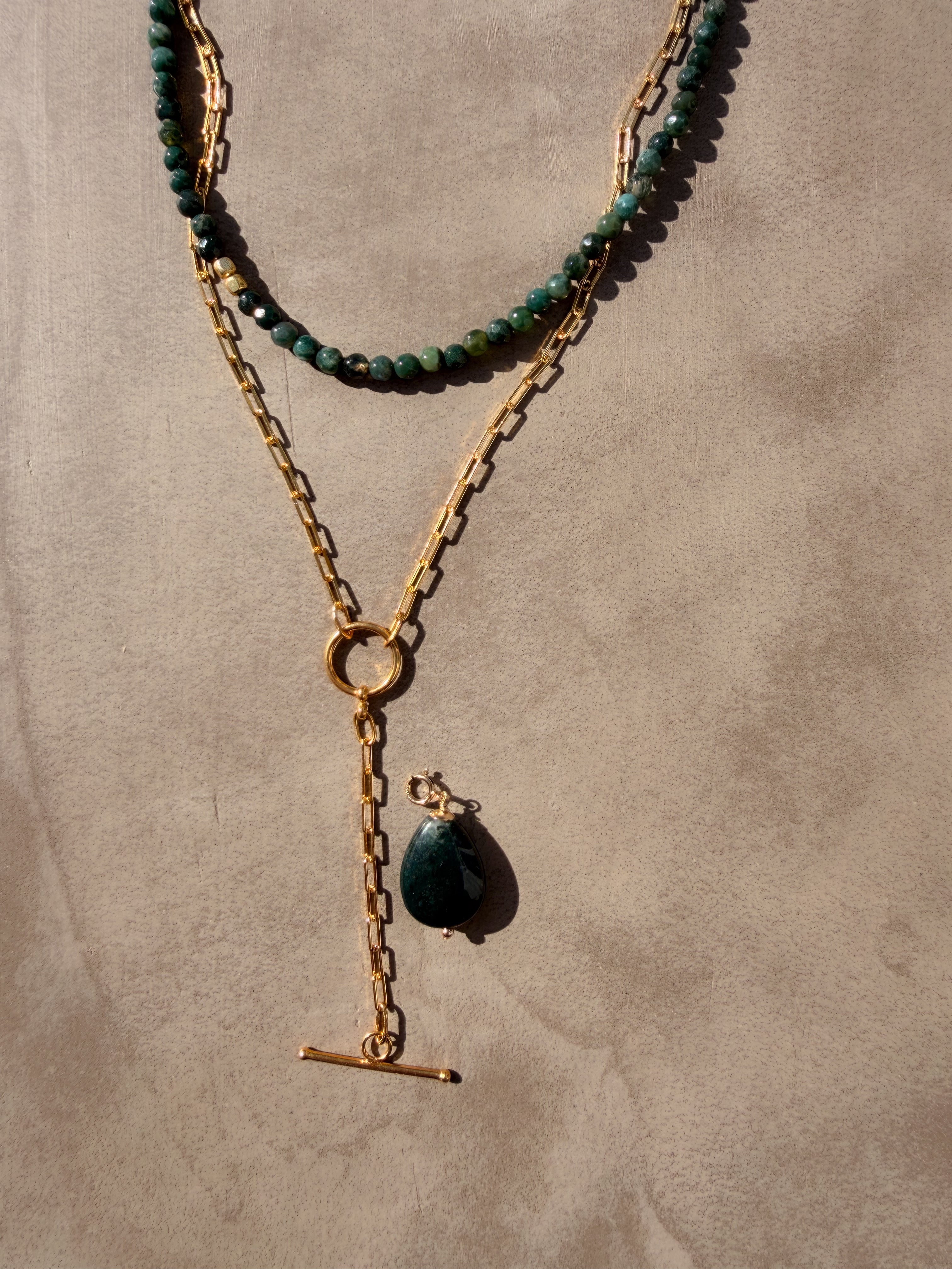 The Moss Agate Pendant