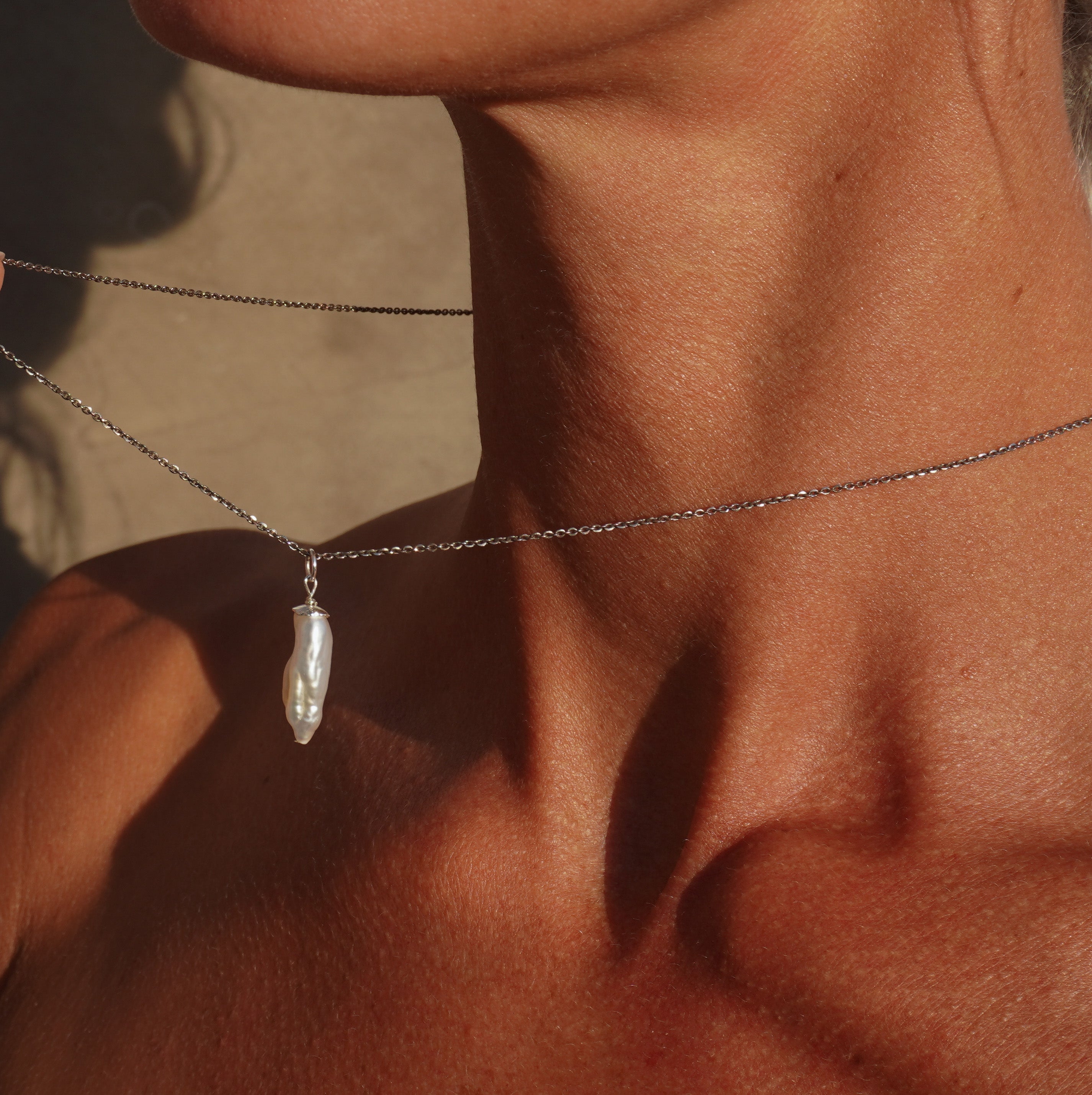 The Skinny Pearl Pendant